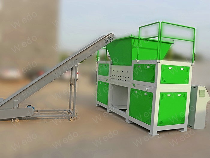 Triturador de sucata de metal para venda máquina de reciclagem de plástico  shredder de eixo duplo - AliExpress